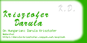 krisztofer darula business card